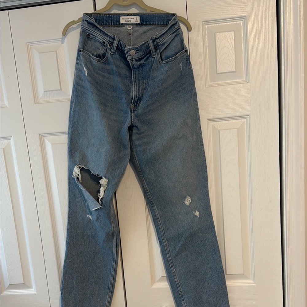 Abercrombie and fitch curve love 90’s straight ultra high rise